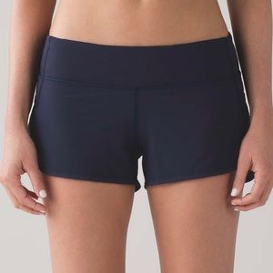 Lululemon Speed Short 2.5” Size 4 Midnight Navy
